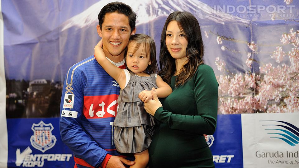 Irfan Bachdim saat berseragam klub Jepang, Ventforet Kofu. Copyright: © Ratno Prasetyo/ INDOSPORT